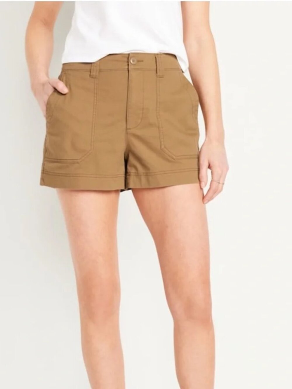 Old Navy OG Chino Shorts High Rise Tan Size Large